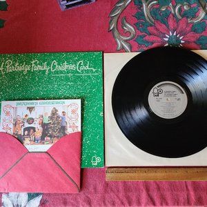 Vintage A Partridge Family Christmas Card LP Record w Card David Cassidy 1971